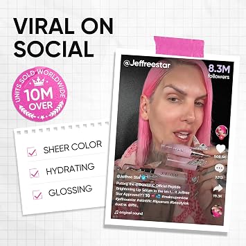 SKINTIFIC Brightening Lip Serum, Hydrating, Plumping & Glossing