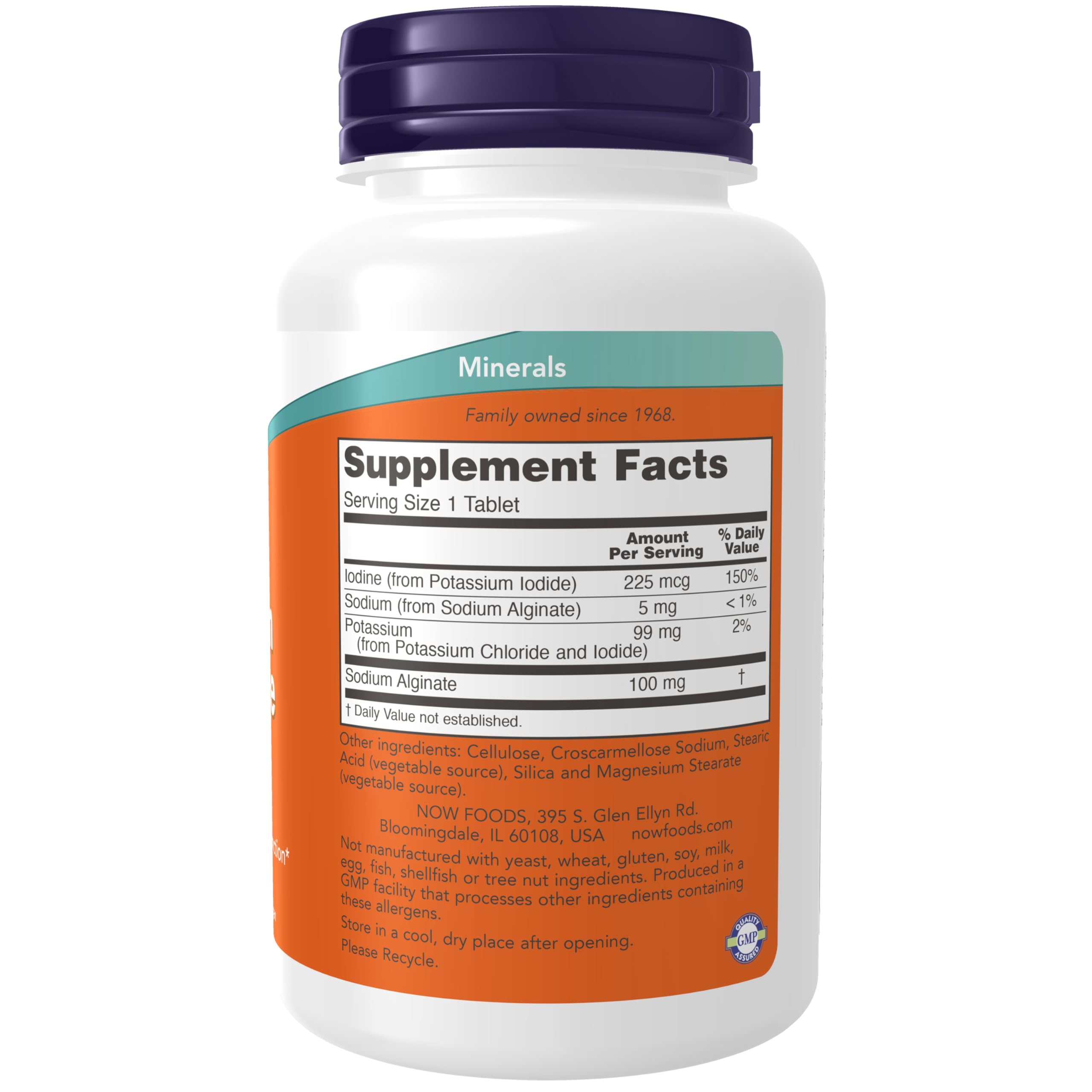 NOW Supplements, Potassium plus Iodine, Thyroid Support*, 180 Tabs — Amazon image 2