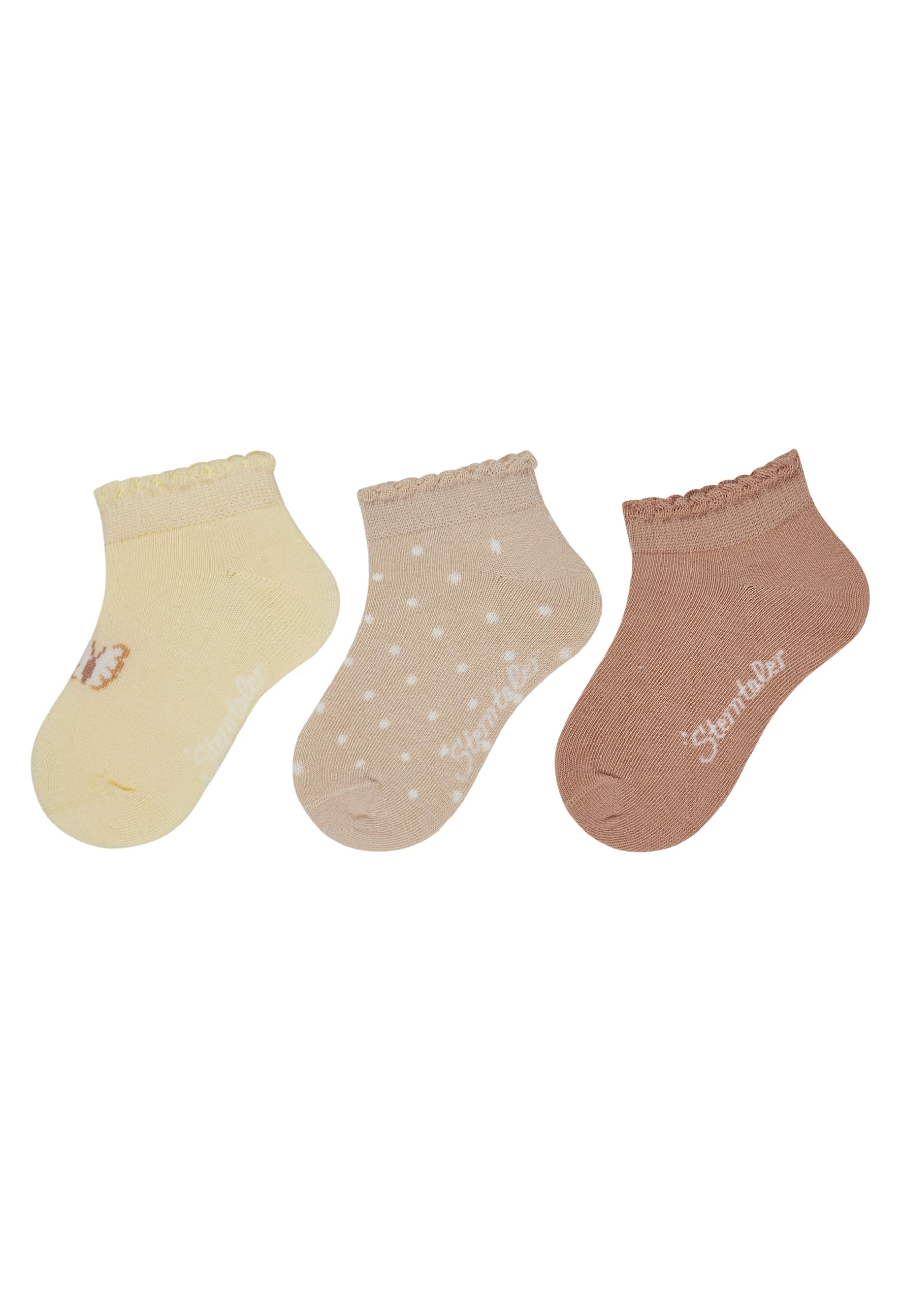 Sterntaler Mädchen Sneaker Sock.3er Schmetterling Sneaker Sock.3er Schmetterling