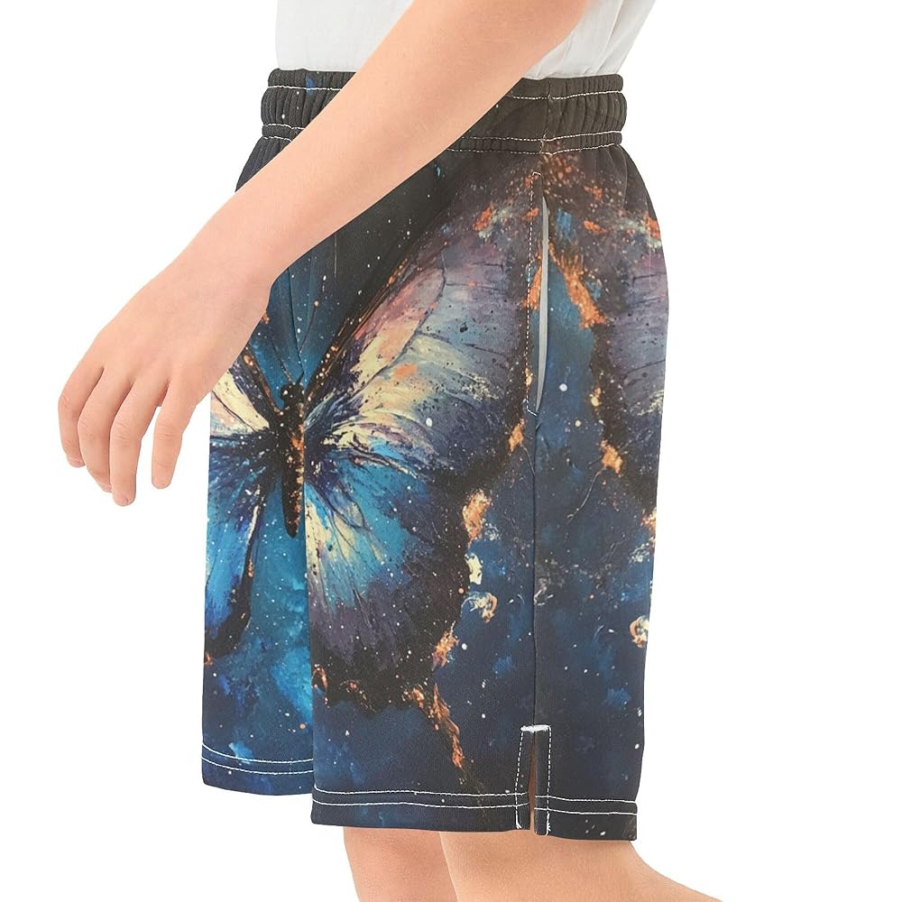 Amazon.com: YYZZH Butterfly Galaxy Boy Casual Shorts