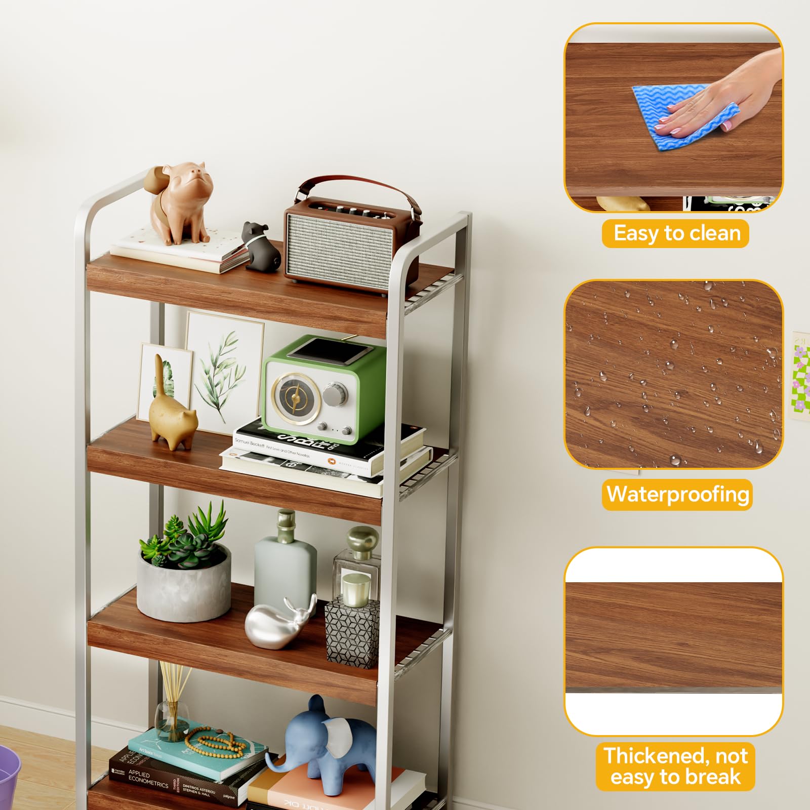 Rustic Wire Shelf Covers - Wood Grain Style -5 Rustic Wire Shelf Covers - Wood Grain Style -5