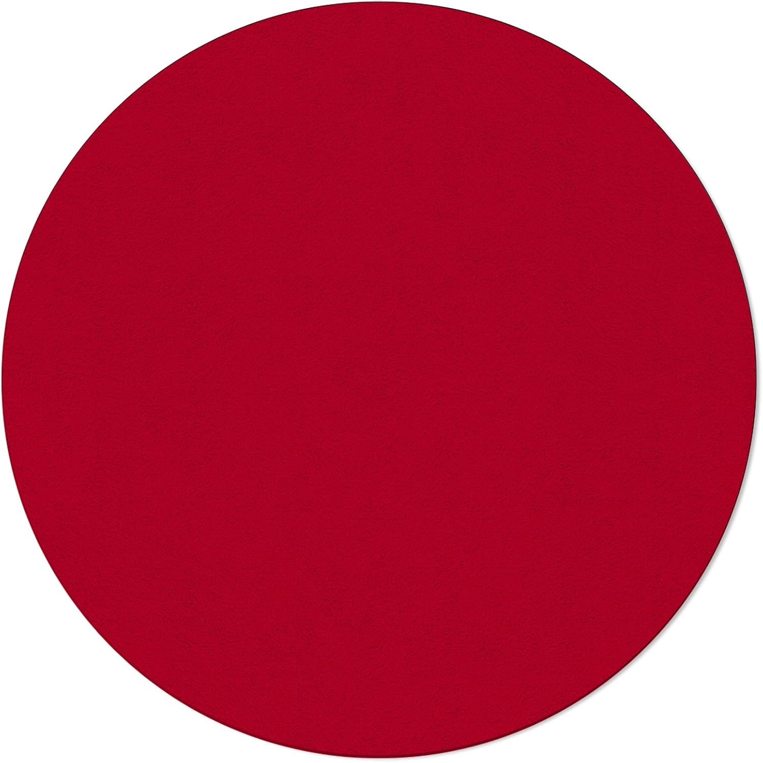 Round Area Rug 6ft Solid Red Color Rug Super Soft Sofa Nursery Carpet Floor Mat Non Slip Runner Rugs for Indoors/Outdoor Living Room Bedroom Dining Room Entryway Red