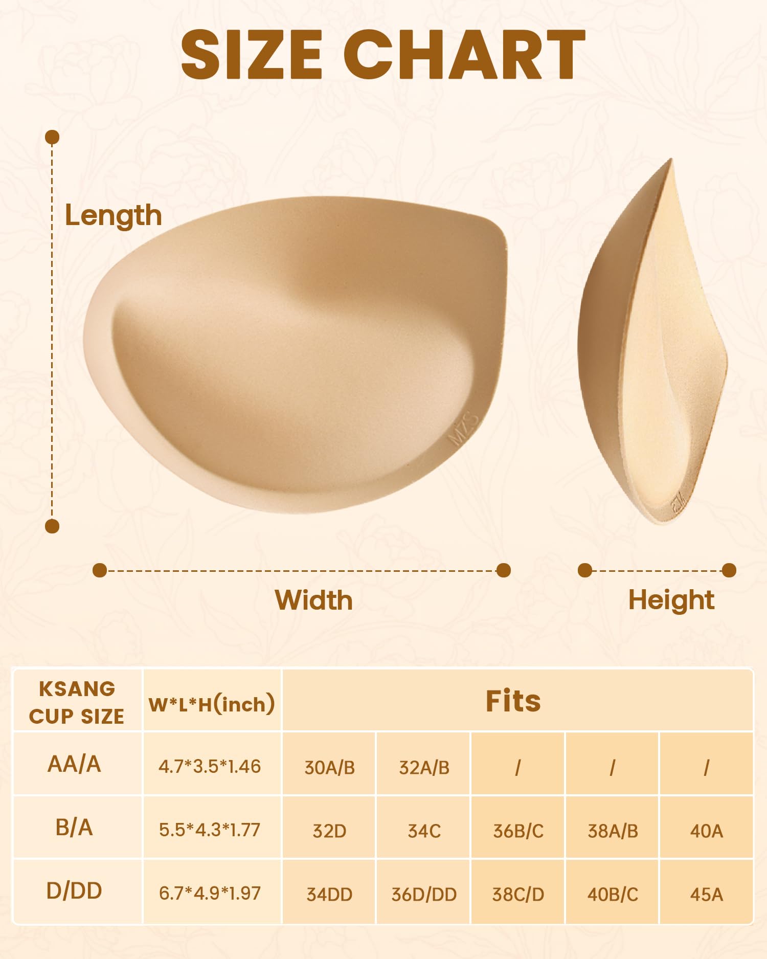 Cuscinetti per reggiseno super spessi per push up, 2 paia di imbottiture sportive per aggiungere 1-2 coppe per abiti da donna costumi da bagno sportivi - B/C