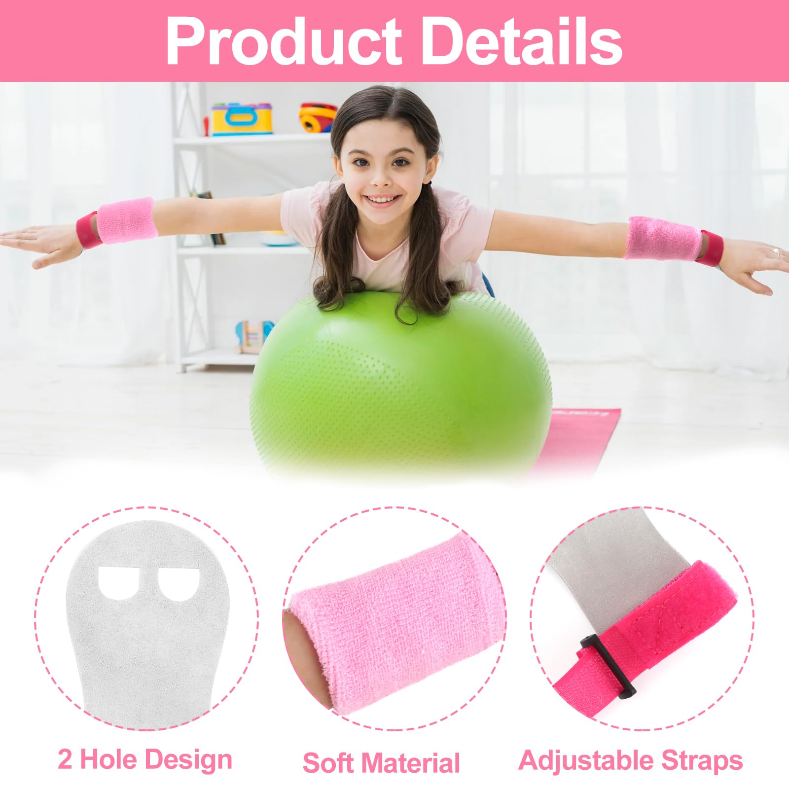 2 Cinturini da Polso con Presa per Ginnastica Sportiva 2 Cinturini la Protezione del Polso, Set di impugnature, Cross Training, ginnastica, Pull Up Grips, Manopole Paracalli per Ginnastica Artistica