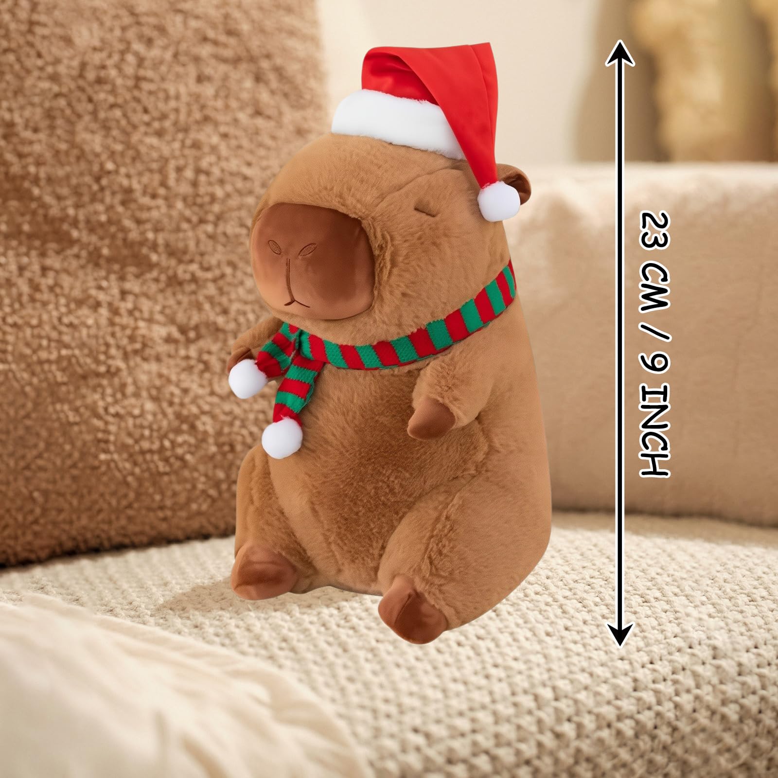Capybara Plüschtier – Süßes Kuscheliges Versteck-Spielzeug Für Kinder, 25 Cm, Perfekt Als Geschenk