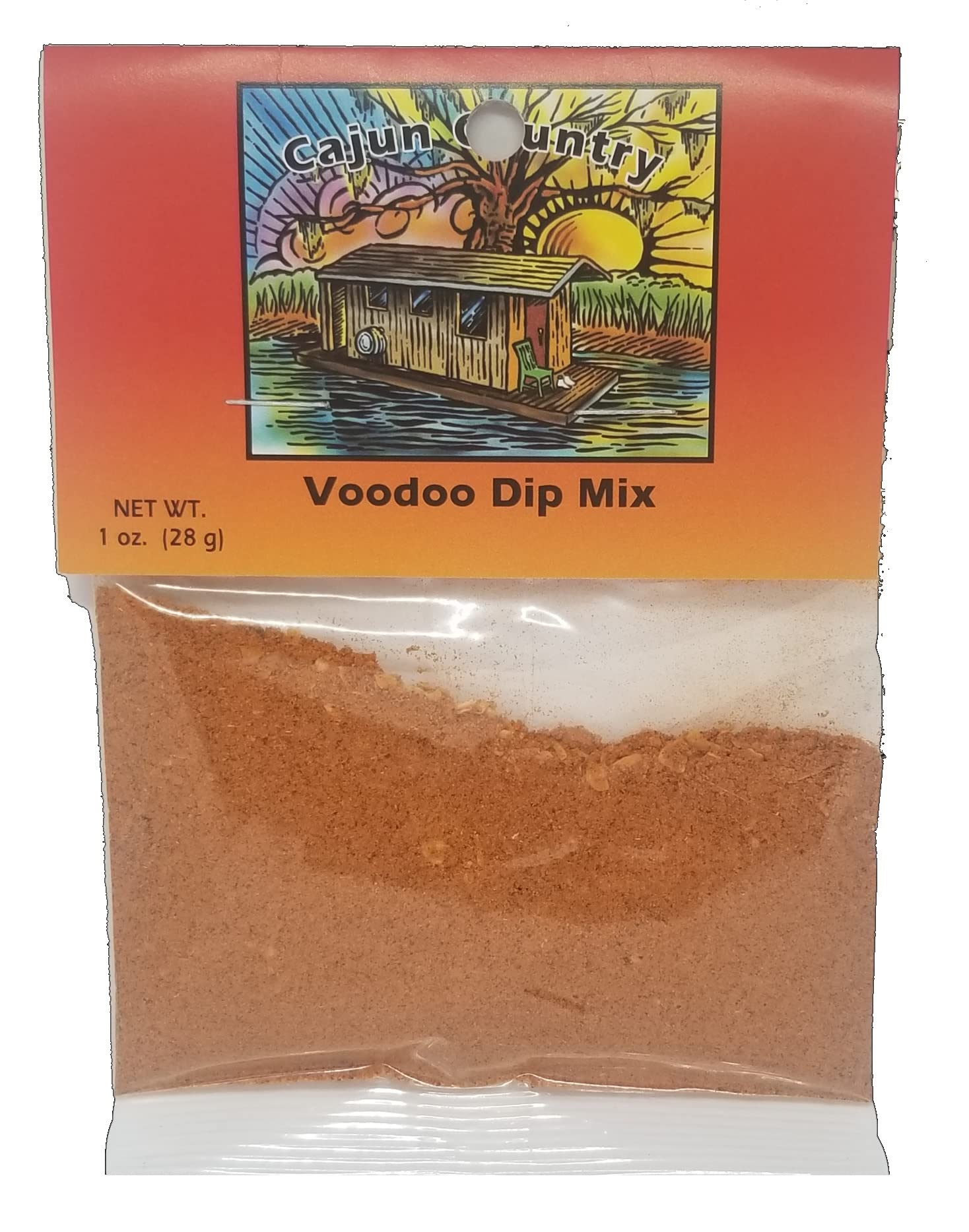 Cajun Country Voodoo Dip Mix, 1 Ounce Packet (Makes 2.5 Cups of Dip - No MSG Blend)