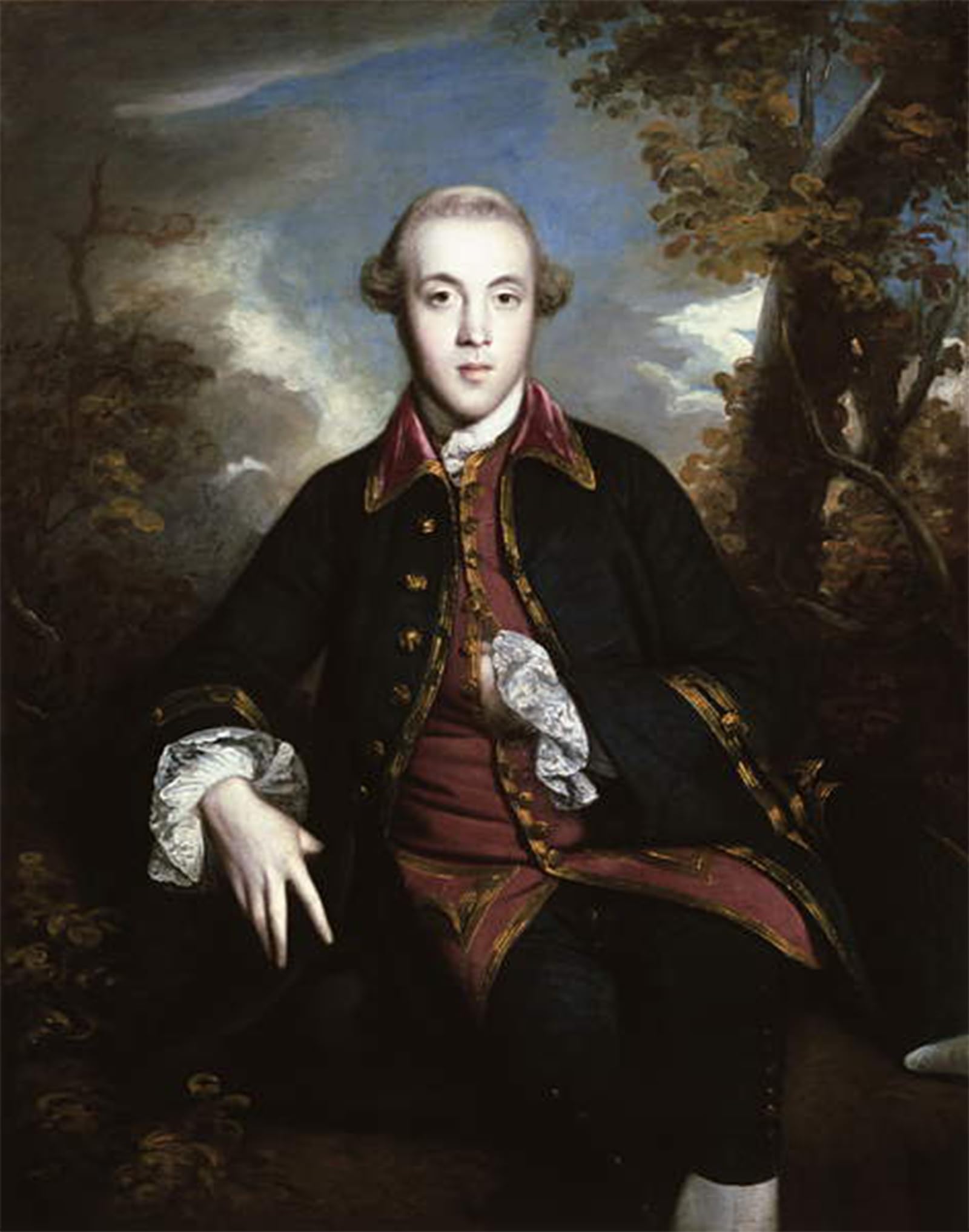 SERENDIPITP Aesthetic Poster Photo Wall Print Retro Picture Charles Brandling by Joshua Reynolds Modern Wall Artwork for Home Decor 60x90cm
