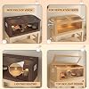 Small animal breeding box,Wooden hamster Life big villa cage,pet small house,Easy assembly Small Animal Habitat,Suitable for hamsters hedgehogs golden bears guinea pigs and other pets