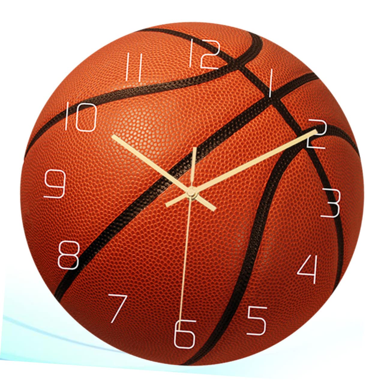 Artibetter Vintage Ball-Design Wanduhr - Retro Basketball-Dekor für Kinderzimmer - HeimKunst Stille 3D FußballUhrwerk