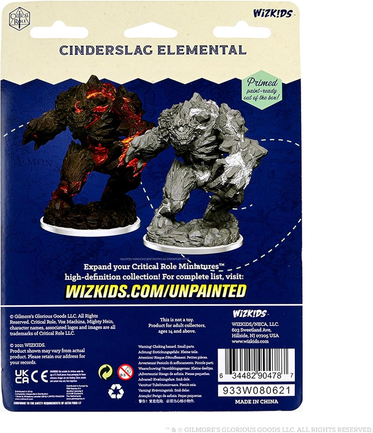 Critical Role Unpainted Miniatures: Cinderslag Elemental