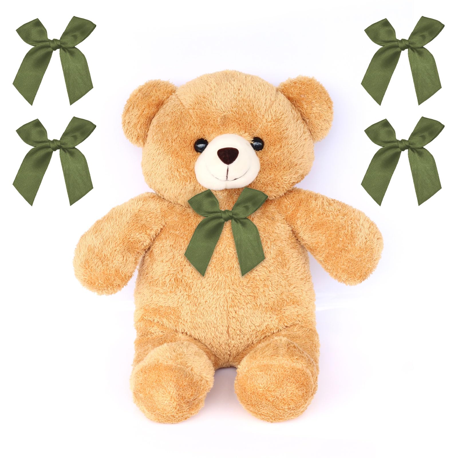 Jisrcha 60 Fiocchi, Fiocchetti Piccoli per Decorazioni, Fiocchetti per Bomboniere per Matrimoni, Confezioni Regalo, Artigianato, Compleanni, Decorazione di Sacchetti per Merenda, Regali Natale(Verde)