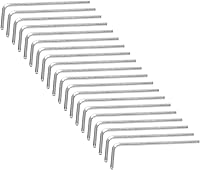 Vista 12 de Piutouyar Llave hexagonal de 0.079 pulgadas, llave Allen, 20 llaves en forma de L, repuesto de cabeza hexagonal hexagonal, llave hexagonal pequeña