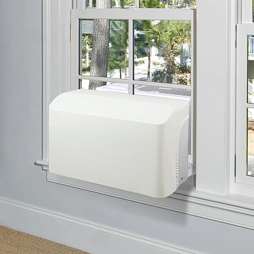 Miniatura 6 de Cubierta de aire acondicionado interior, compatible con unidades de CA de ventana en forma de U, diseño a prueba de viento, cubierta de CA interior