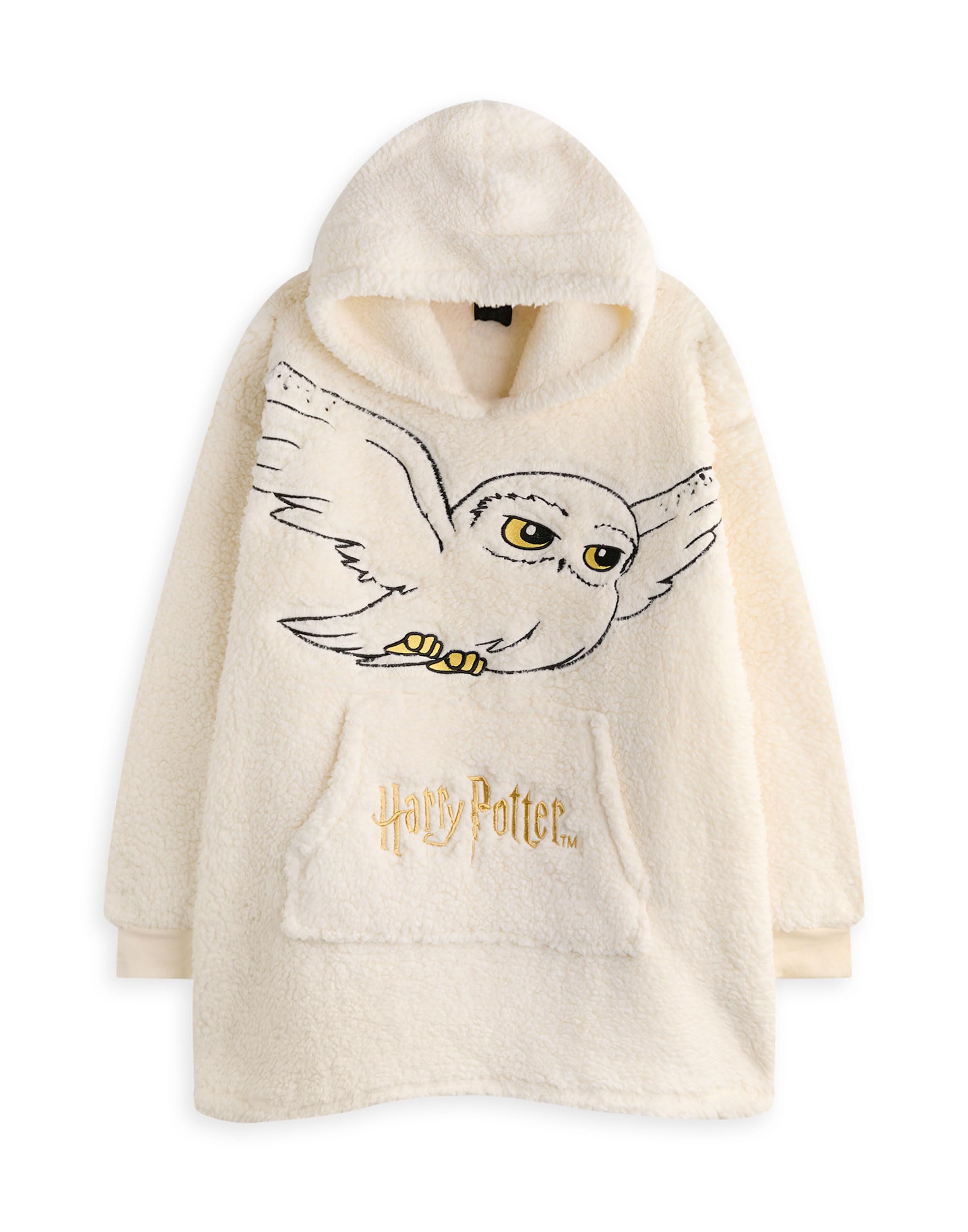 Harry Potter Women's Beige Blanket Hoodie | | Official Merch
