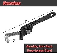 Vista 2 de Mr. Pen - Herramientas de fontanería compensadas de 12 pulgadas, llave de tubo, grande, lisa