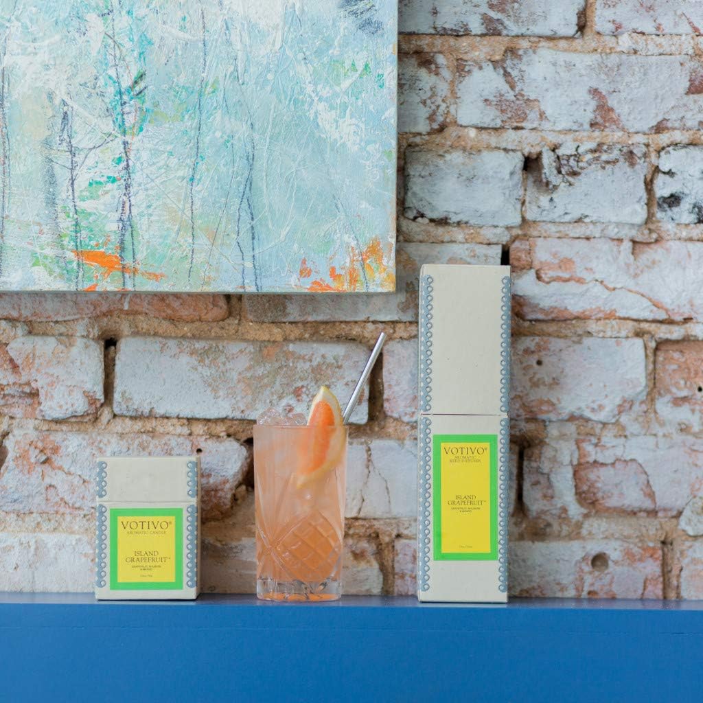 VOTIVO 6.8oz Aromatic Candle-Island Grapefruit - Image 7