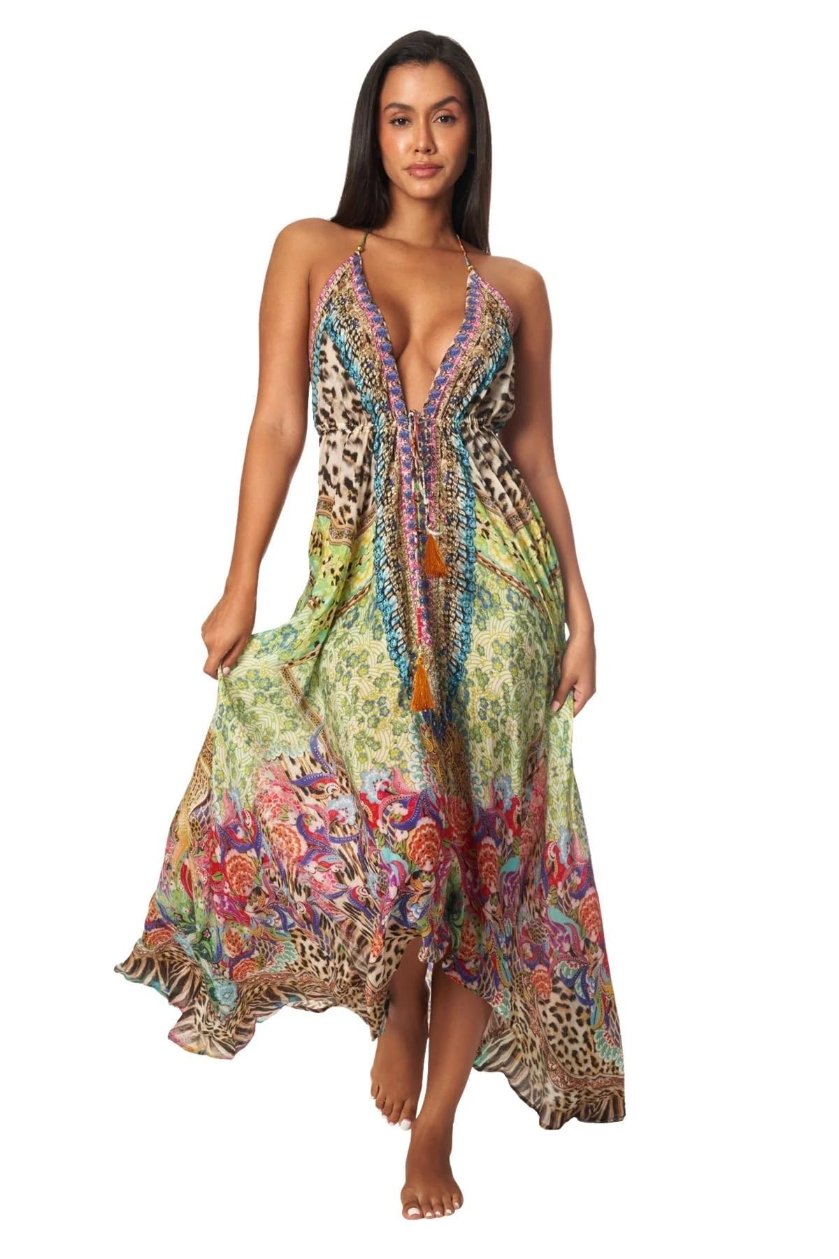 chinese dress ladies Beach Pool Party Maxi Dresses main image 0