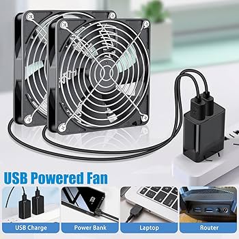 【新品未使用❗️】 USB BESKTOP DOUBLE FAN Amazon.co.jp: GDSTIME 2連 14025 140mm x 25mm 5V DCUSB冷却
