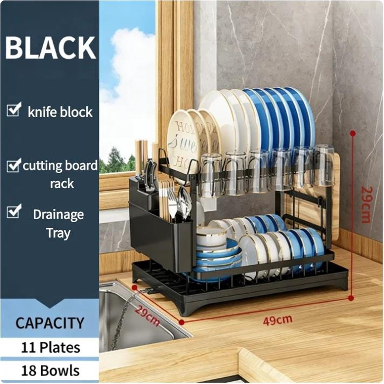Escurreplatos Rejilla for secar Platos de 2 Niveles