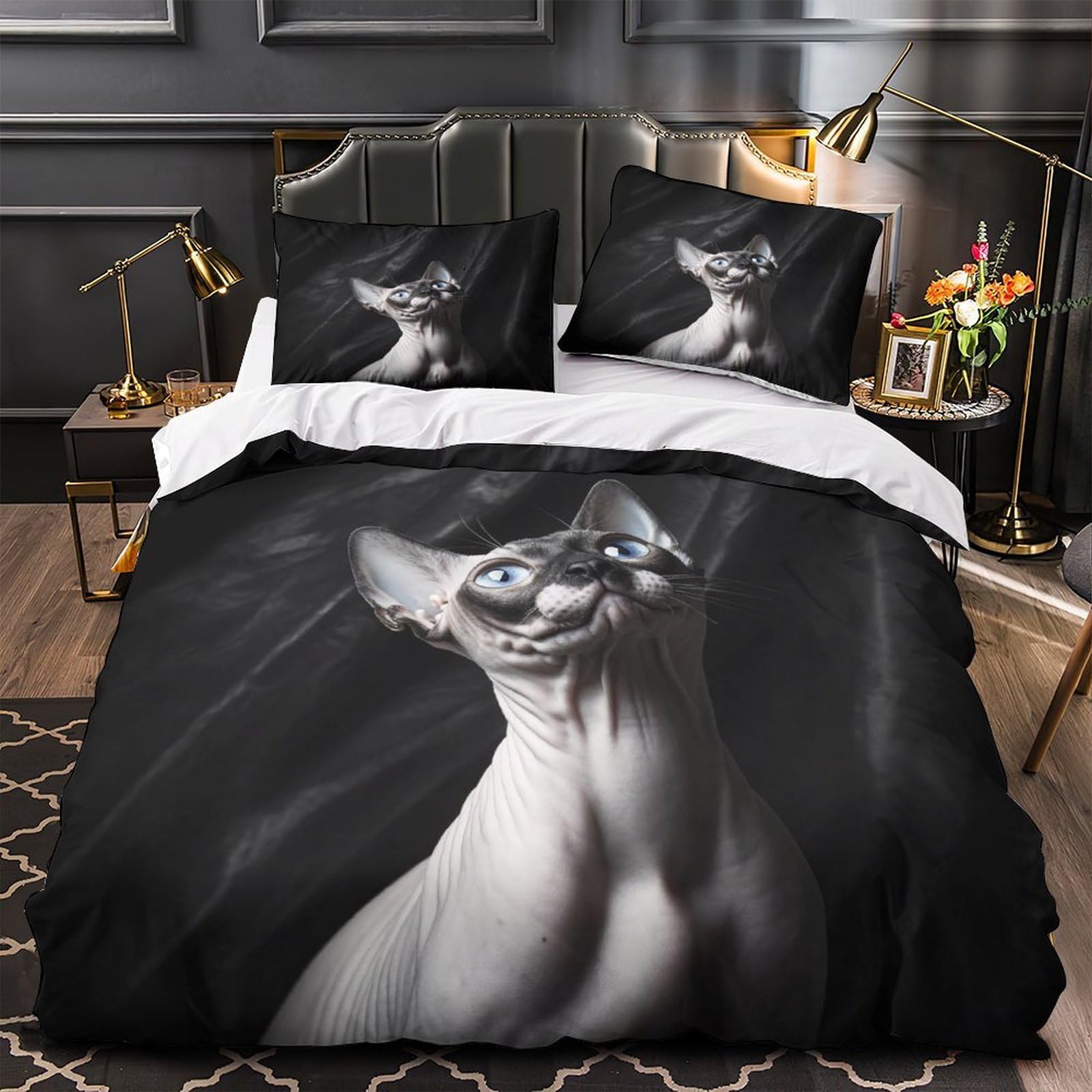 Parure de lit fusées spatiales 3D 200x200 cm avec housse de couette et taie d'oreiller pour enfant