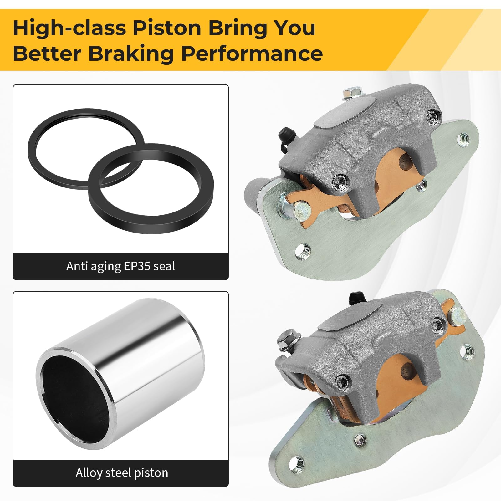 Rear Left Brake Caliper & Sintered Pads For Can-Am Maverick X3 - Foto 11