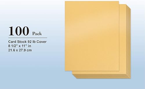 Miniatura 4 de Gold Shimmer Paper - Paquete de 100 papel de cartulina metálica, cubierta de 92 libras, doble cara, apto para impresoras, perfecto para bodas,