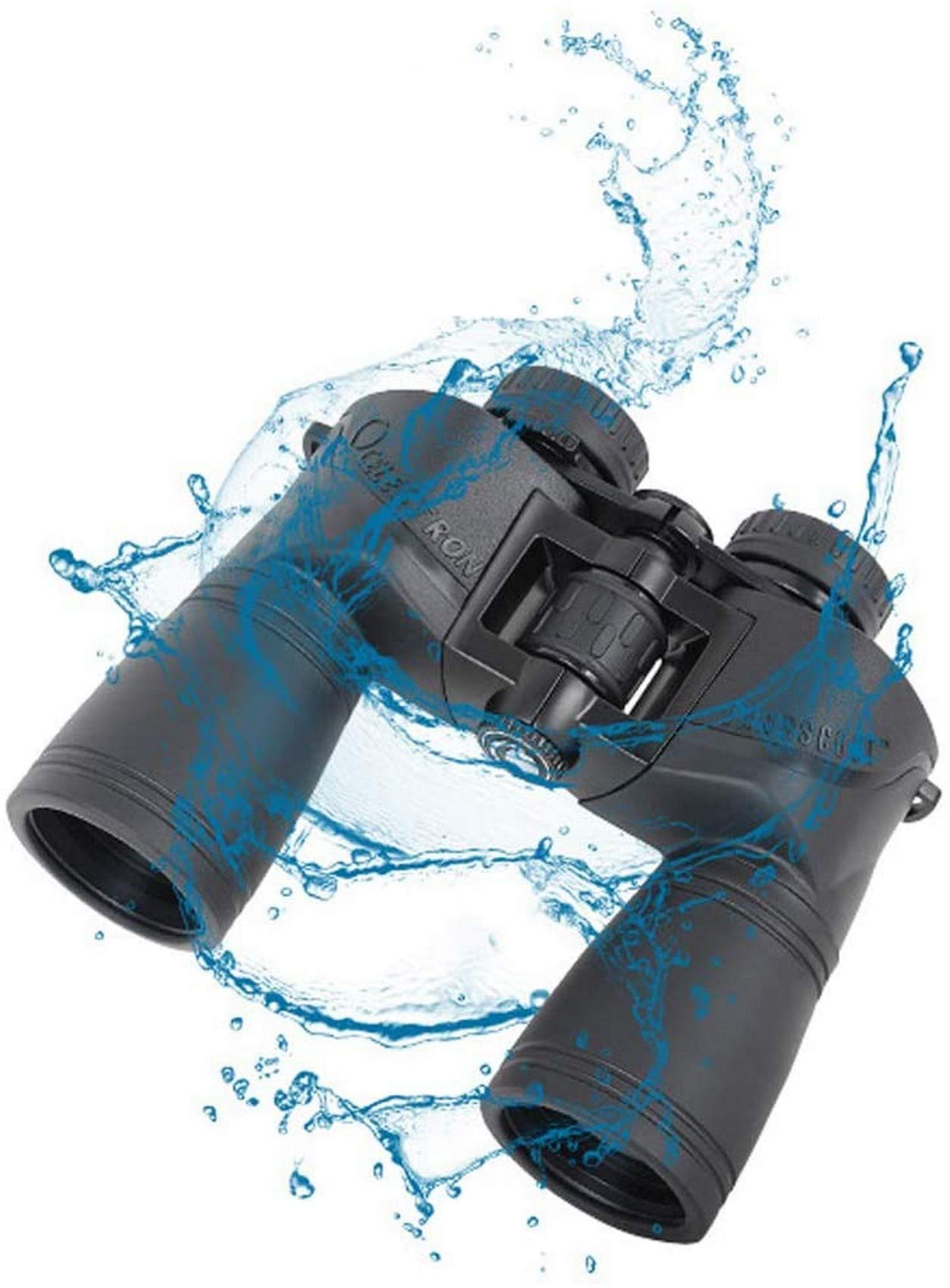 Binocolo 10 X 50 Telescopio Portatile Binocolo Leggero Impermeabile Telescopio per Fotografia con Telefono Cellulare Adatto per Adulti e Bambini Astronomia all'aperto Viaggi Arrampicata Nero