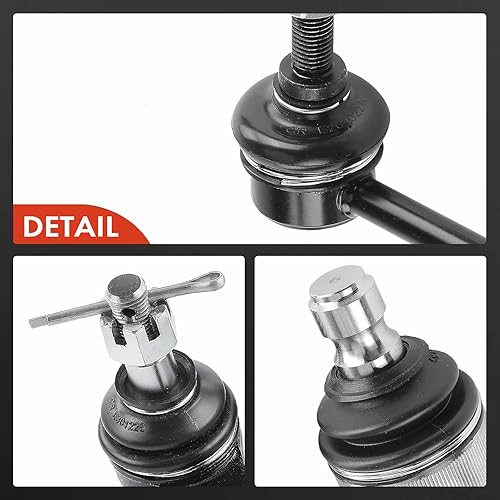 Miniatura 9 de A-Premium Juego de 8, rótula inferior delantera, extremo de barra de acoplamiento exterior interior, barra estabilizadora trasera, compatible con