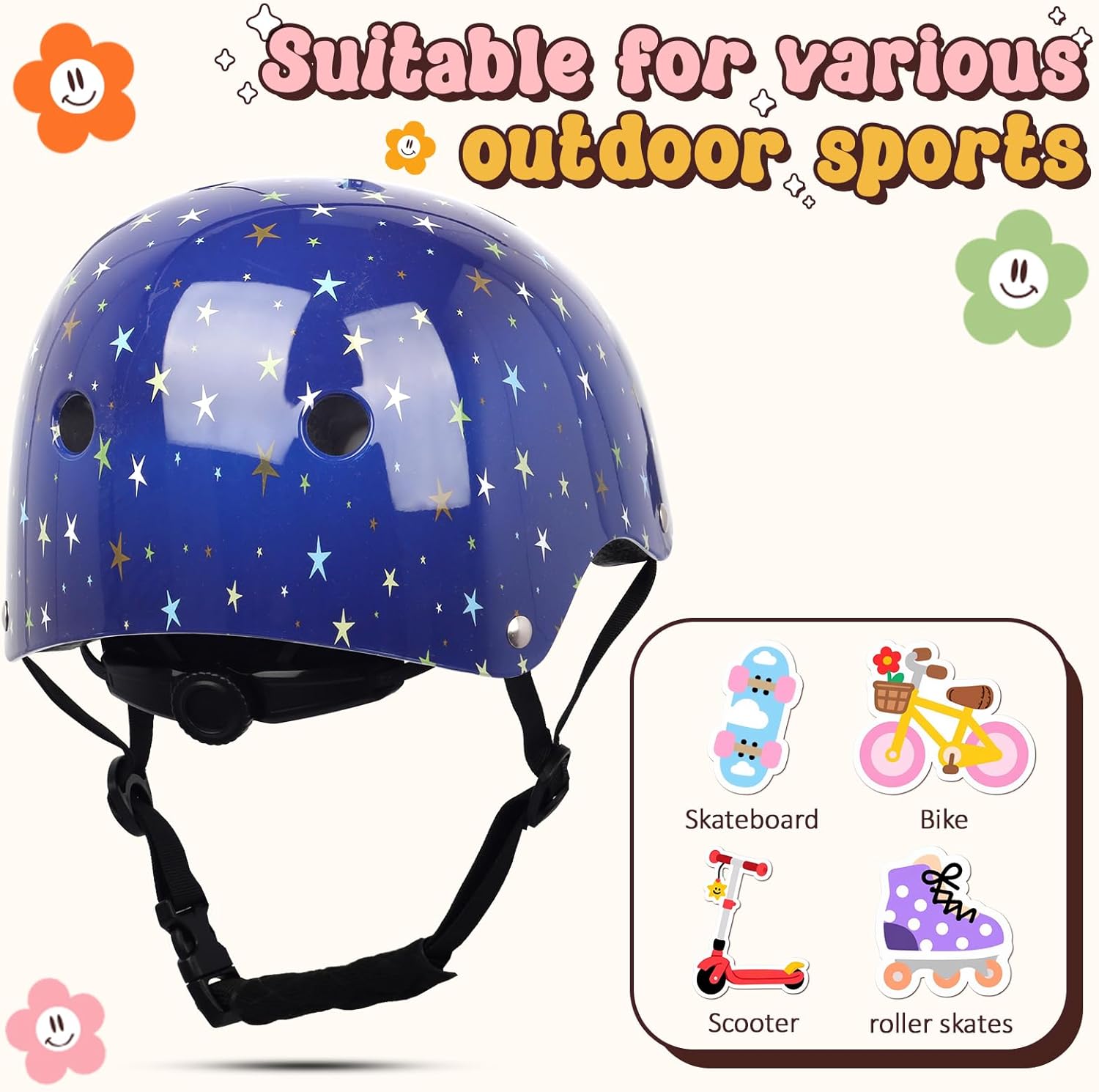 Toddler Kids Bike Helmet,Adjustable for Child Boys Girls,Multi-Sport & Ventilation for Bicycle Scooter Skateboard Skate - Image 6