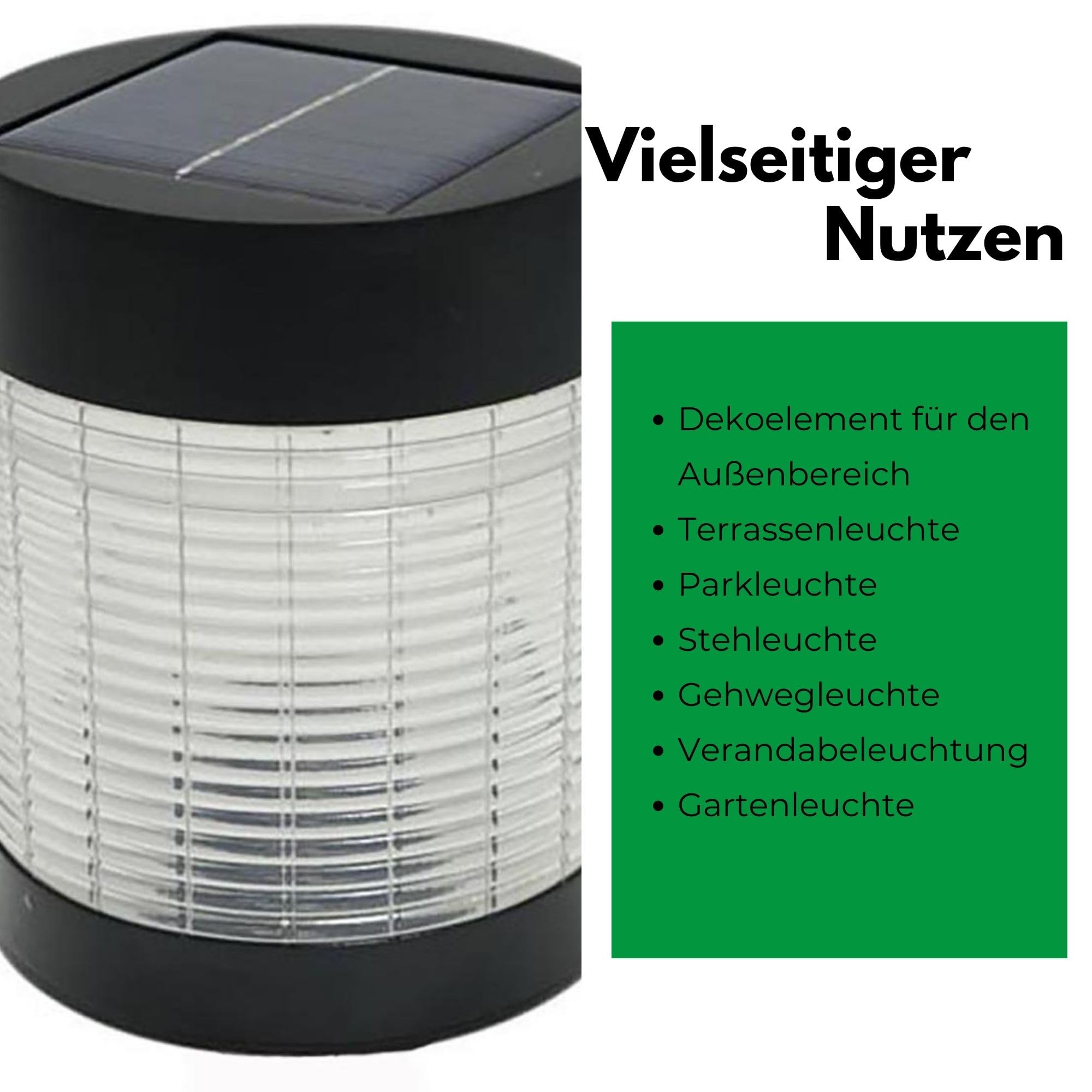 Novaliv 4x Solarlampen für Außen LED 100 Lumen - Wetterfest und Energiesparend - Inklusive Akku - Für Garten und Terrasse - Solarleuchte Gartenleuchte Außenleuchte Energiesparleuchte