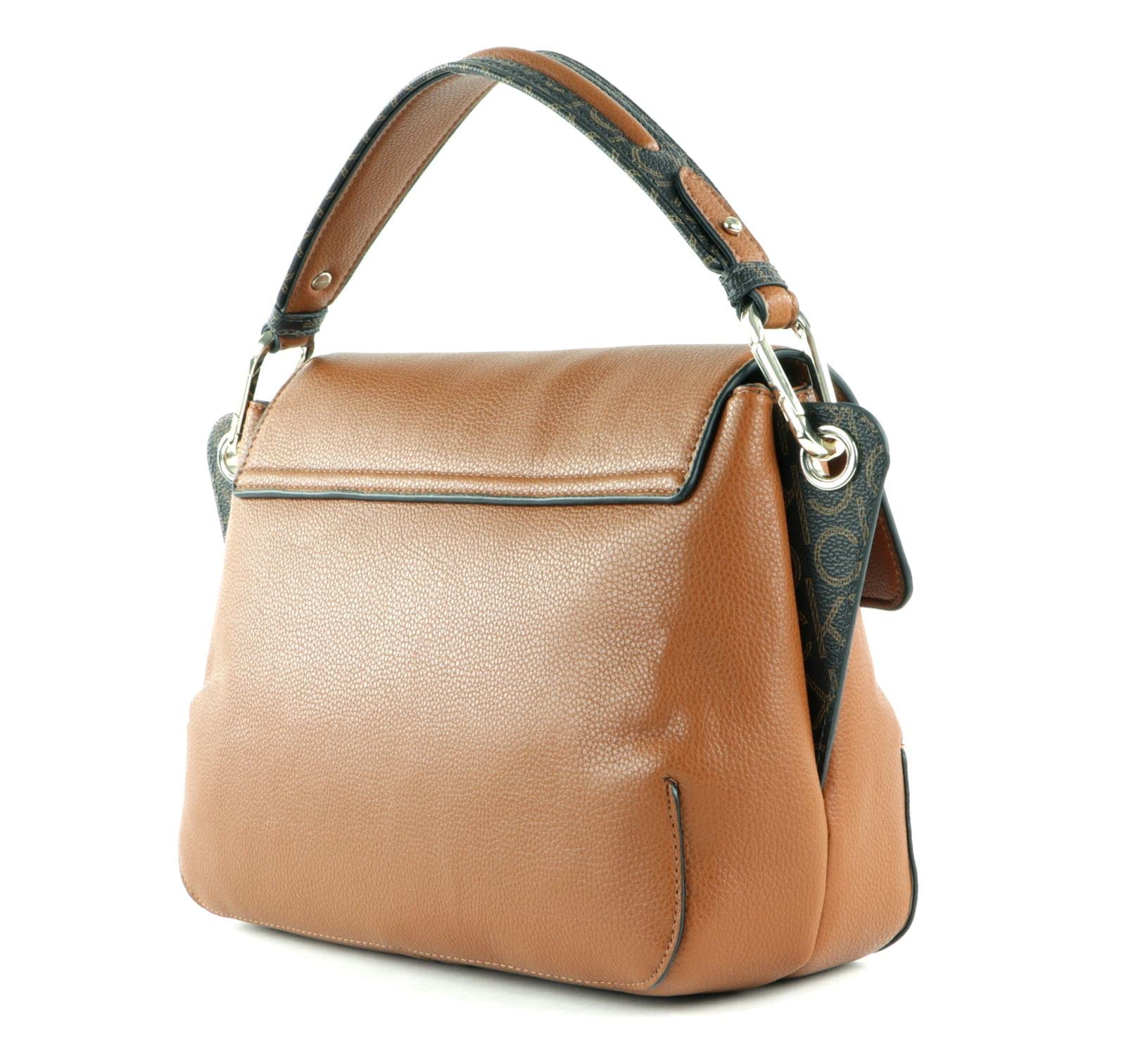 Calvin Klein CK Accent Flap Tote Caramel