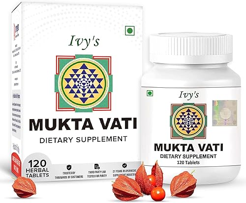 Tabletas de hierbas Ivy's Mukta Vati - Fórmula ayurvédica