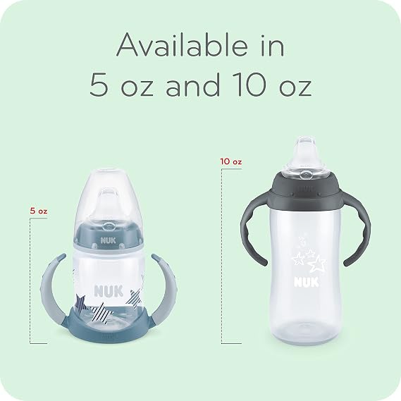 NUK Disney Large Learner Spill Proof Sippy Cup, Mickey Mouse, 10 Oz 1-Pack BPA Free, Spill Proof Sippy Cup