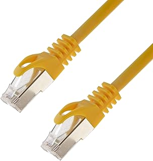 Cable de red S/FTP PIMF Cat 7 1,50 m amarillo Cable de conexión Gigabit Ethernet LAN DSL CAT7