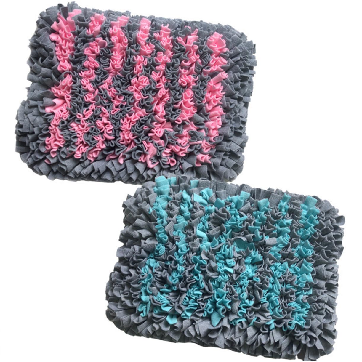 Tapis de Fouille pour Chien Bleu, Alimentation Lente en Tissu, Facile à Nettoyer, pour Améliorer L’odorat et Réduire la Pression