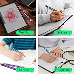 Personalized Pens with Name in Bulk,Custom Pens with Blue Ink and Stylus Tip,Customizable for Business Text,Customized for Marketing,Engraved for Gifts