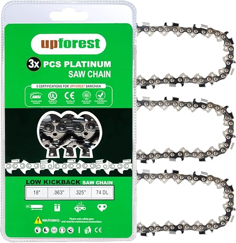 Chainsaw Chain 18 Inch 26RS 74 Fits Stihl MS271 Farm Boss, MS291, MS311 and More- 36390050074, V74 (3 Chains) - Full Chisel
