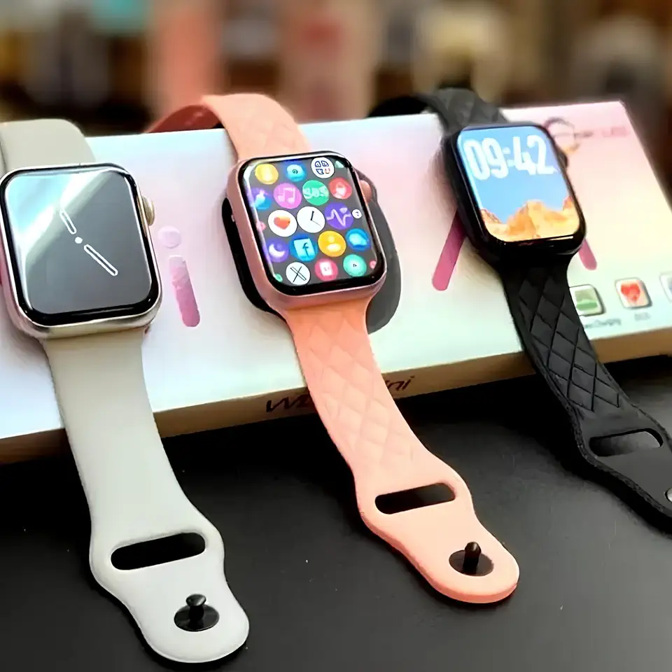 Smartwatch X Mini 38mm Bluetooth Tela Touch com 2 Pulseiras, Monitor Cardíaco, Notificações, Compatível Android e iOS, Carregamento por Indução