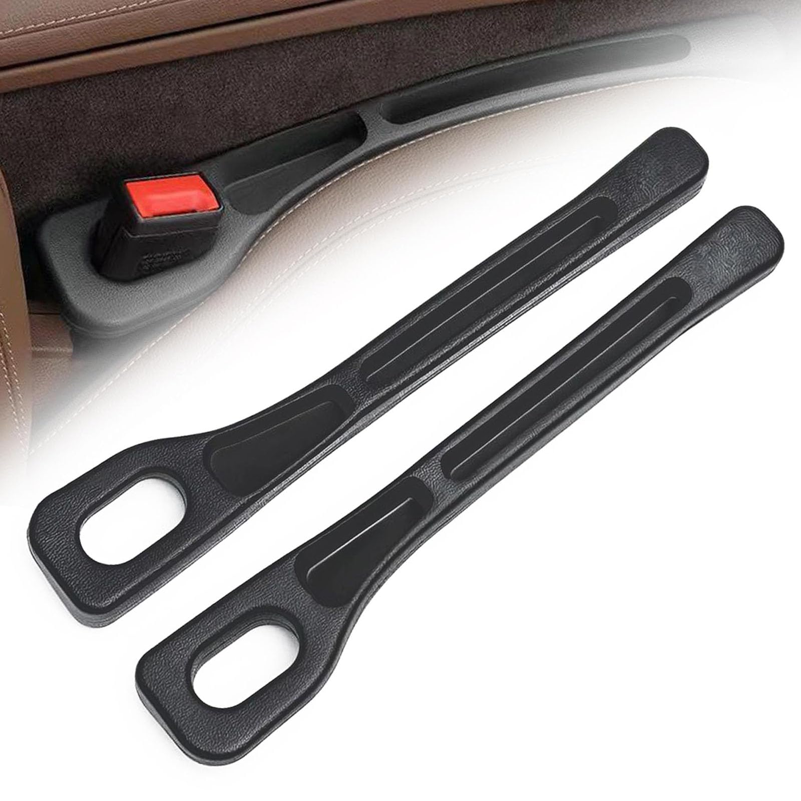 PWSVRDIQC 2 Pcs Car Seat Gap Filler for Ligier JS50 1999-2024, Seat Gap Organizer Console, Leakproof Side Storage Crevice Pocket