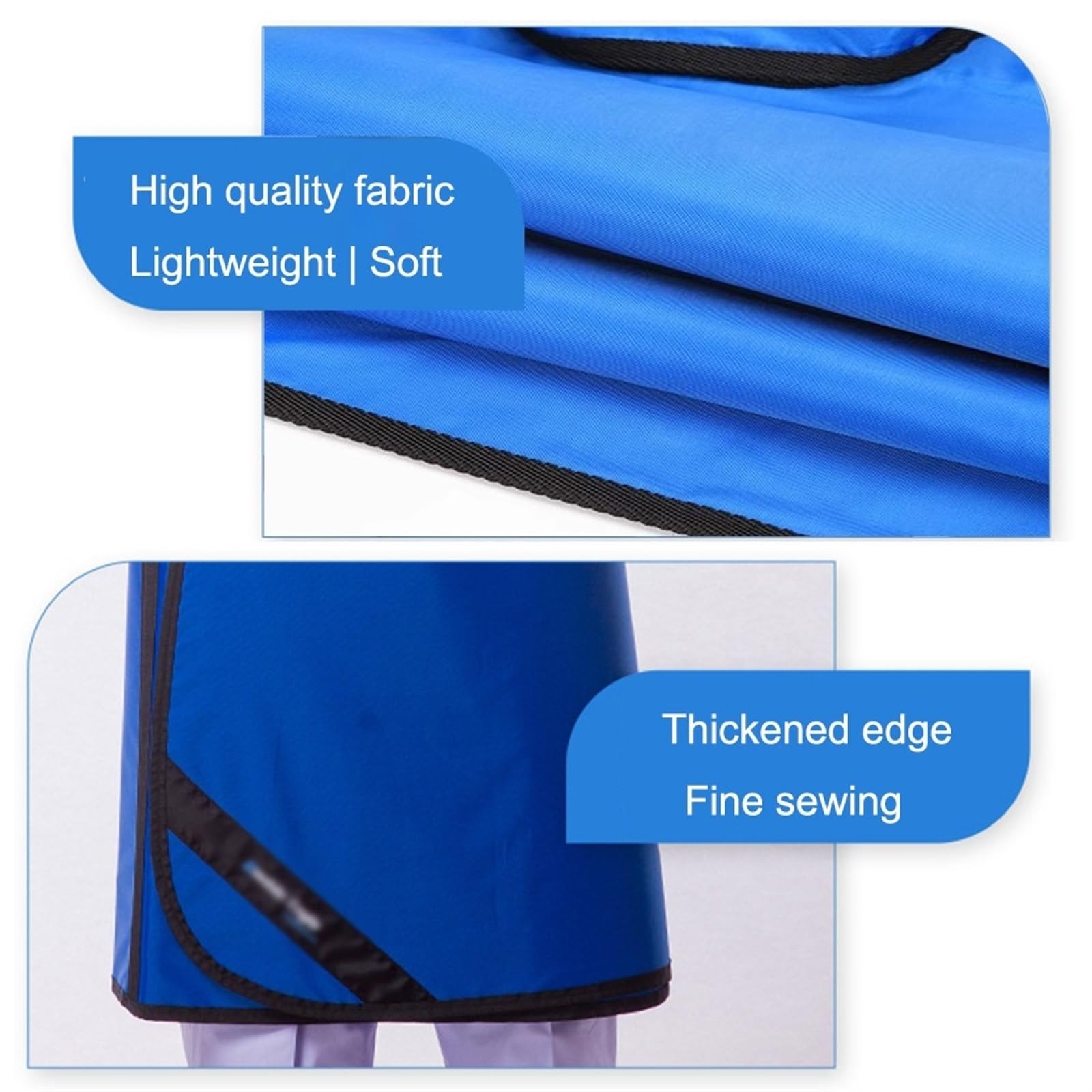 Tablier en Plomb Tablier en plomb violet pour rayons X avec collier thyroïdien, tablier en plomb pour rayons X et gilet pour laboratoire de clinique dentaire d'hôpital (Color : 0.5 mmpb, Size : XXL
