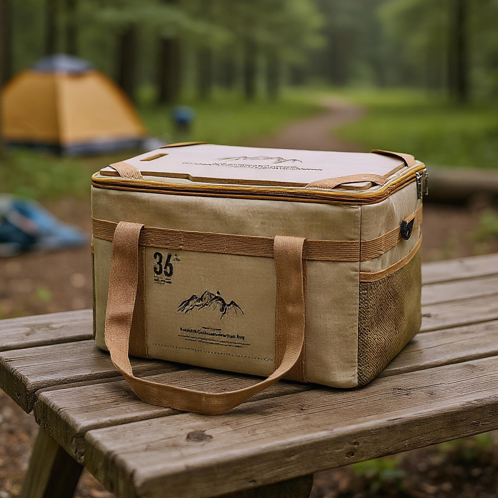 Borsa di Stoccaggio per Campeggio Organizzatore Bagagliaio per Attrezzatura | Organizzatore Multiuso per Cucina Auto Viaggio Bagno Spiaggia
