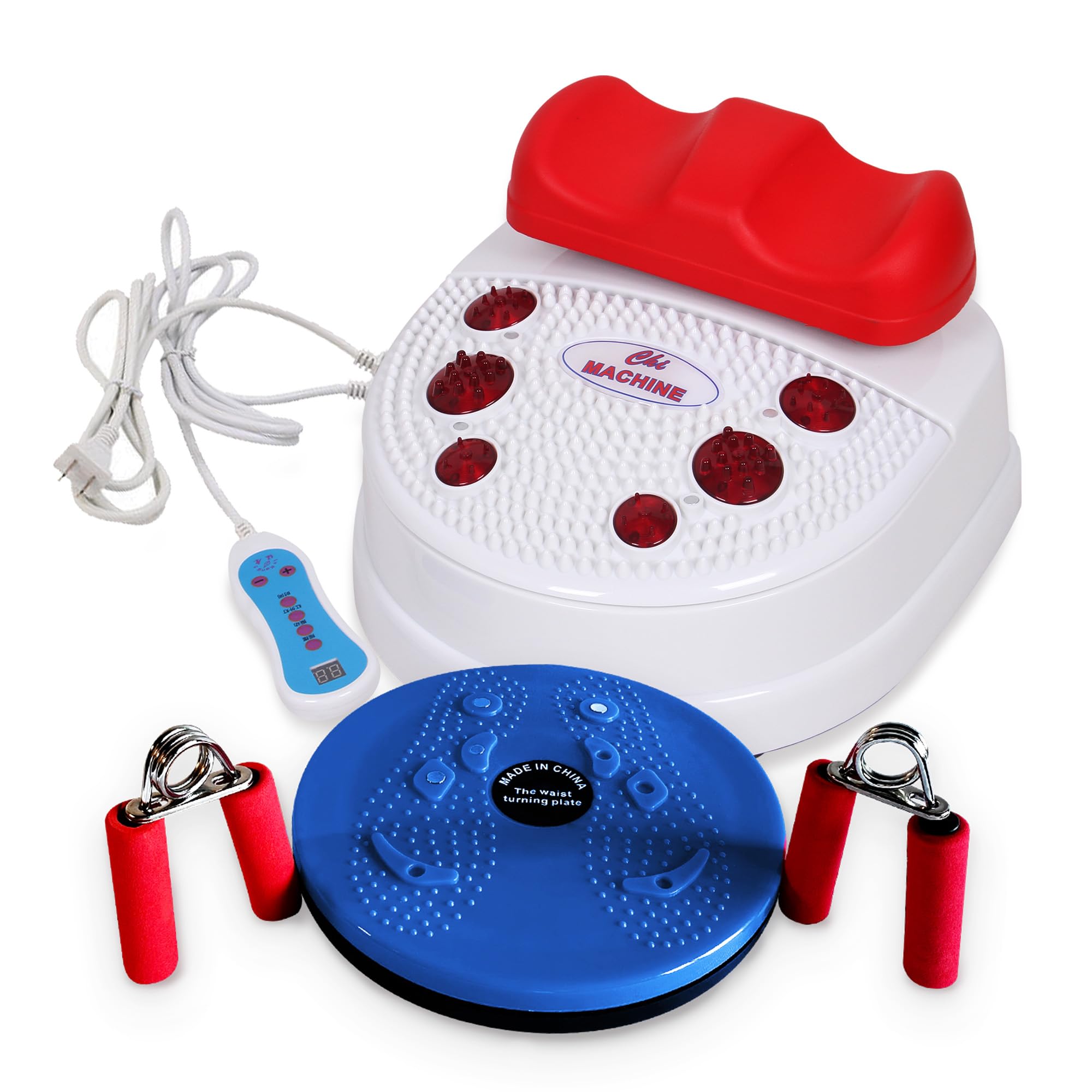 Desk Jockey3-in-1 Wellness Device: Chi Swing Machine, Lymphatic Massager & Infrared Therapy Solution