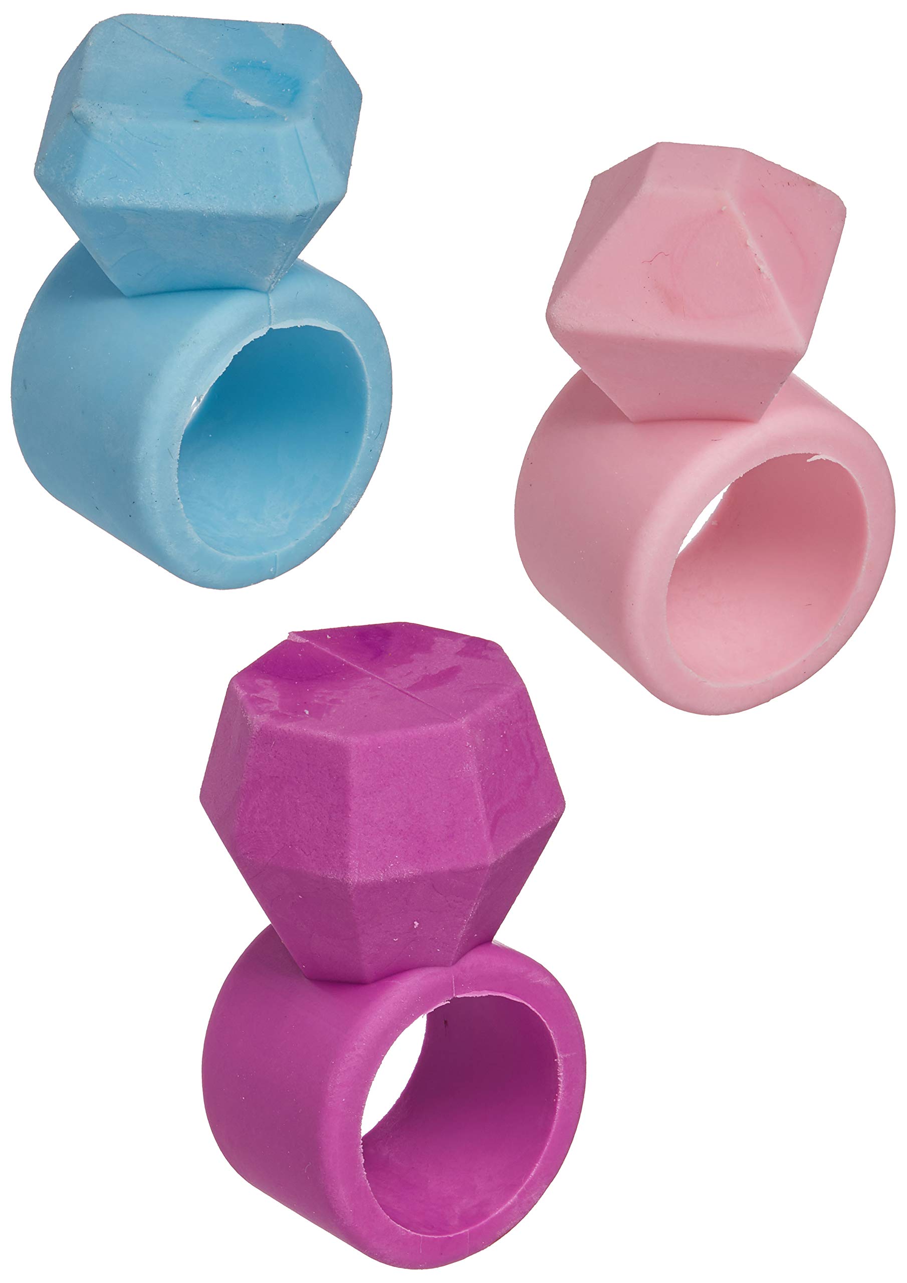 amscanBirthday Parties Ring Eraser (Pack) (18 Piece), 1 1/2" x 7/8"