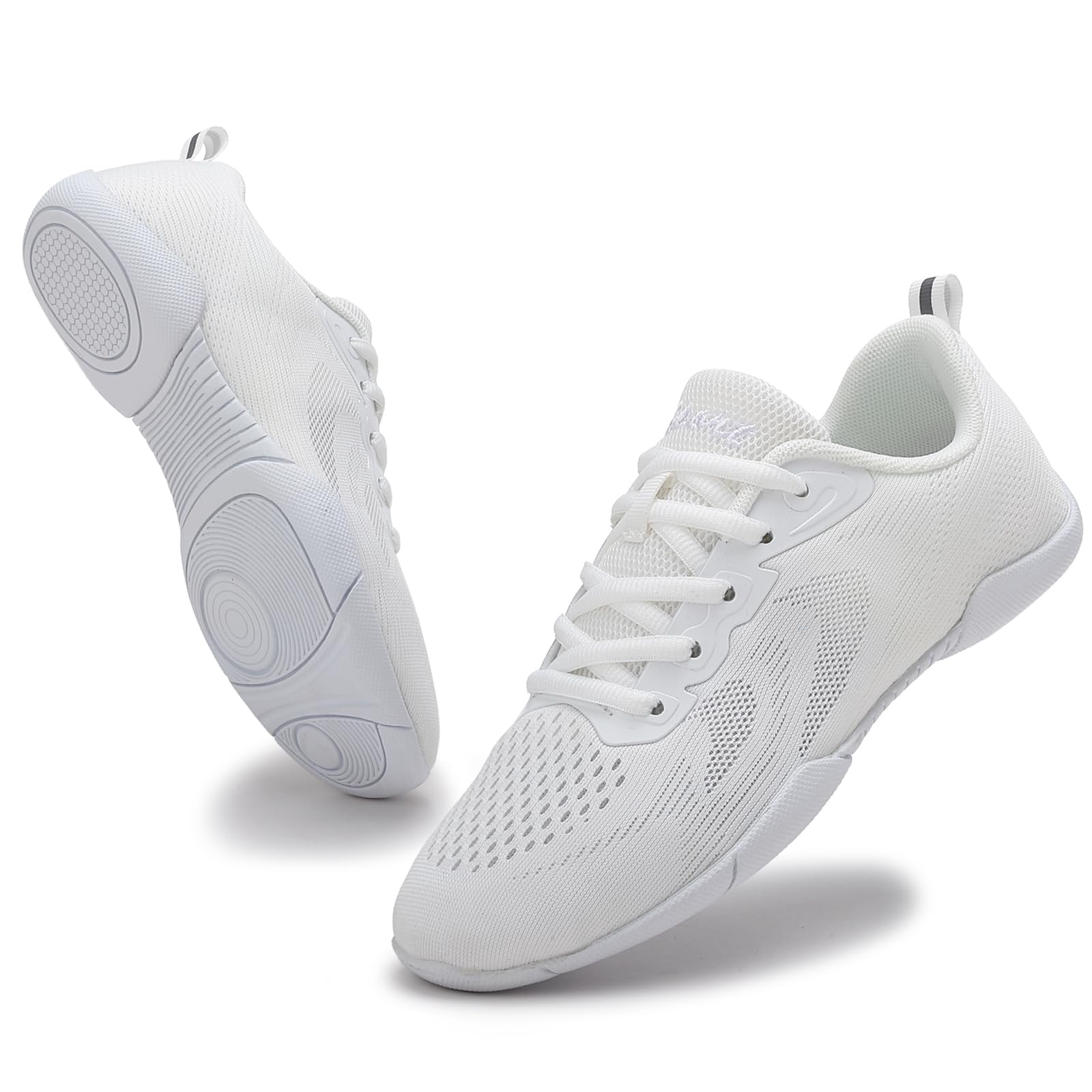 Cheer Shoes Girls White Cheerleading Team Lightweight Breathable Flexible Tumbling Dancing Training Tennis Walking Youth Competition Sneakers Women