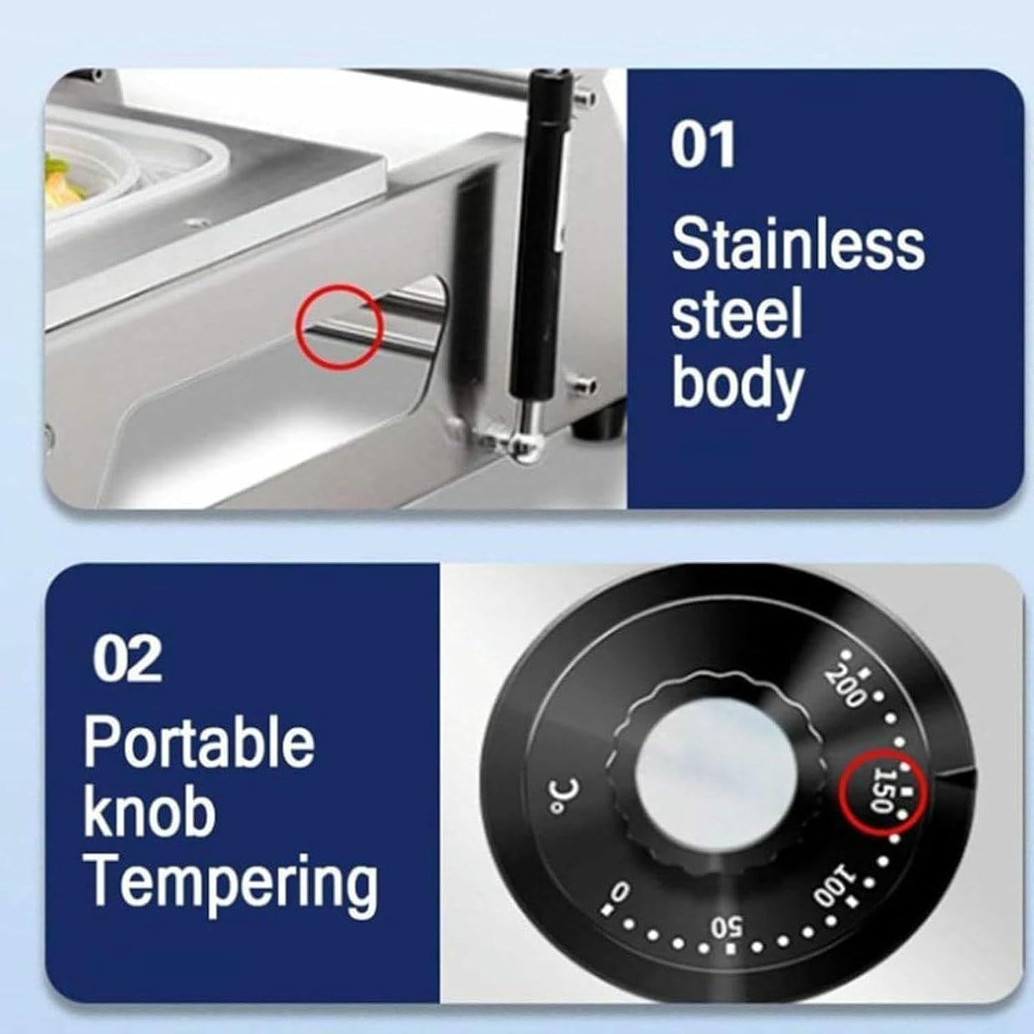 Commercial Meat Tray Heat Sealing Machine - Hand-Pressure Food Packaging for Takeaway Boxes (180mm Roll Film Width)