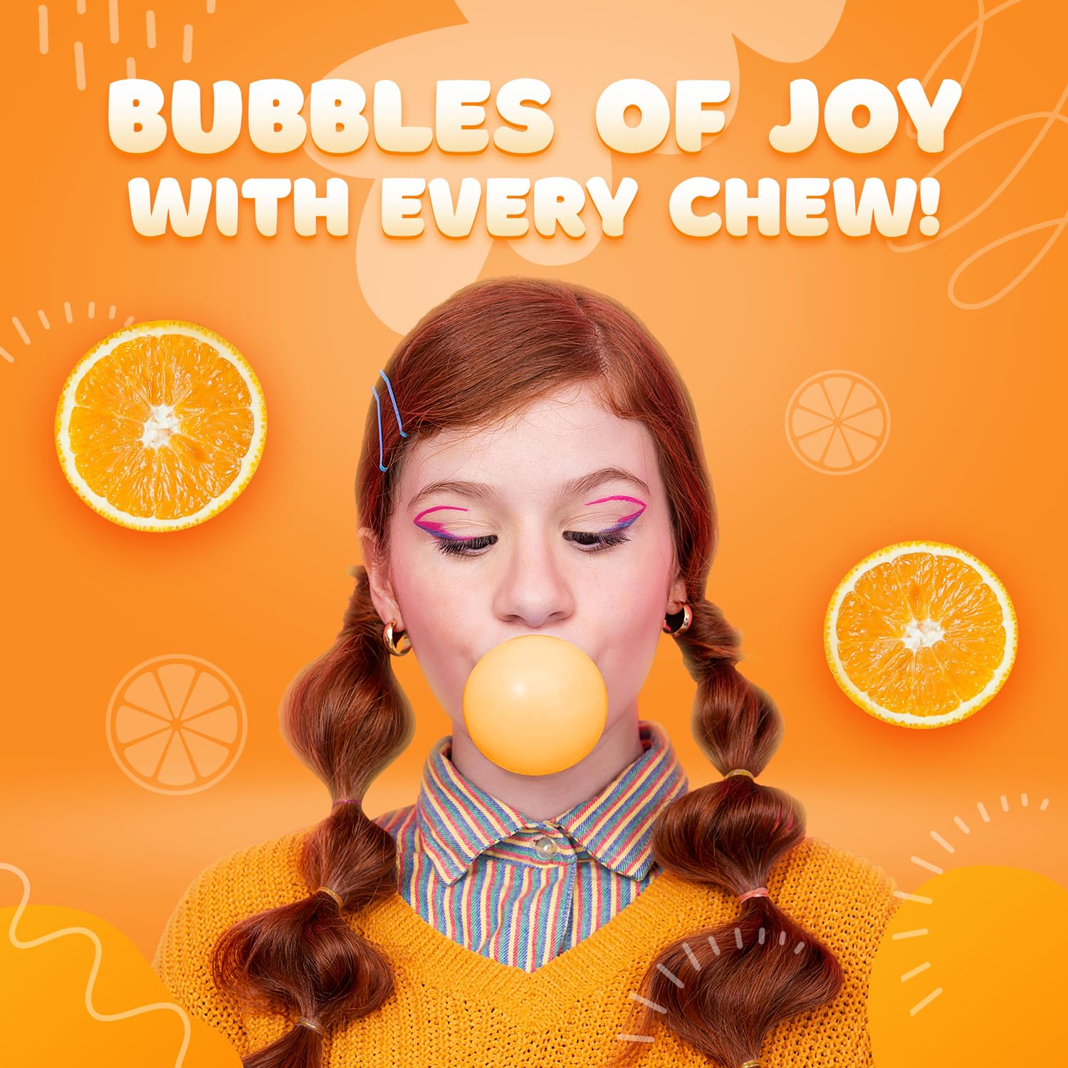 Gumballs for Gumball Machine - 0.5 Inch Mini Gumballs - 22 Lb Bulk Gum Balls for Kids - Gumball Machine Refills - 5800 Pcs Gumballs Bulk Pack - Double Bubble Chewing Gum - Bubble Gum for Kids