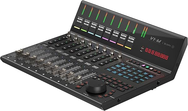 iCON Pro Audio V1-M USB MIDI DAW Control Surface مع خفوات آلية