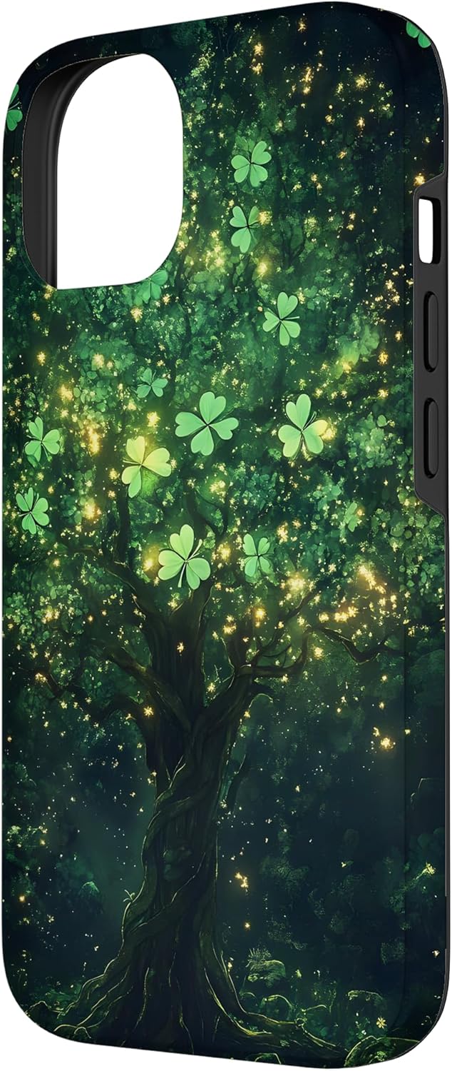 Shamrock Tree with Sparkles Case for iPhone 14