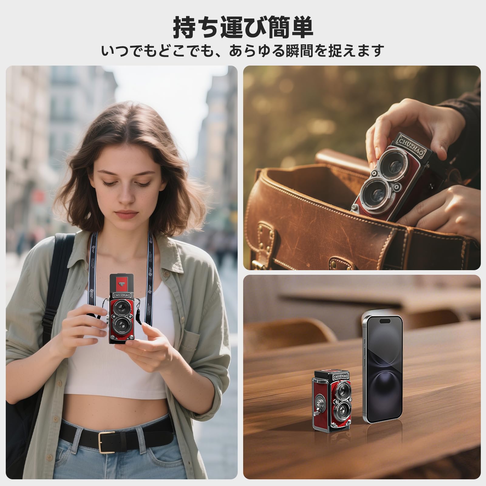 Amazon.co.jp: CHUZHAO ビンテージミニデジタルカメラ タイムスタンプ