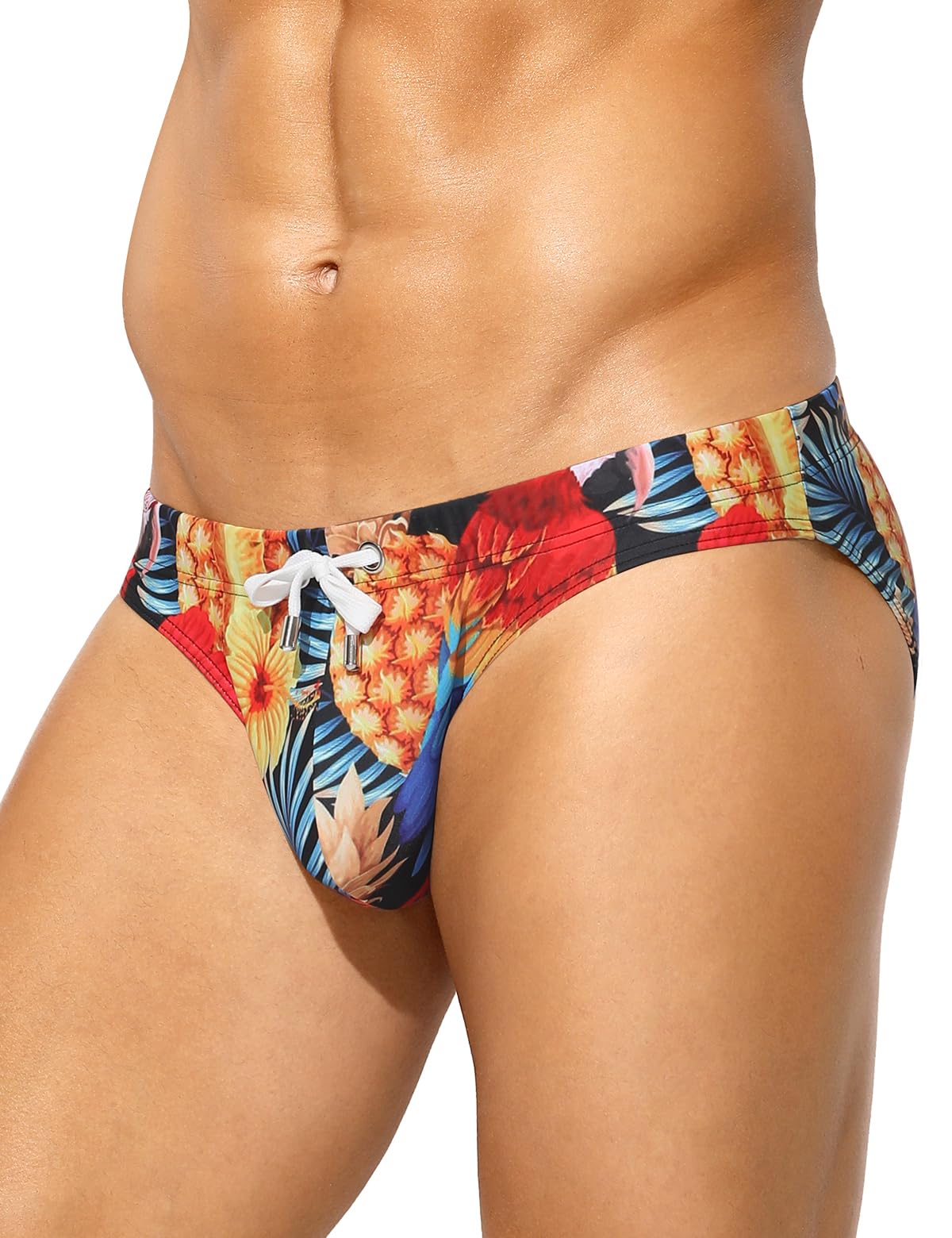 Casey Kevin Bañador Hombre Slip Natación Estampado Secado Rápido Cortos Playa Piscina